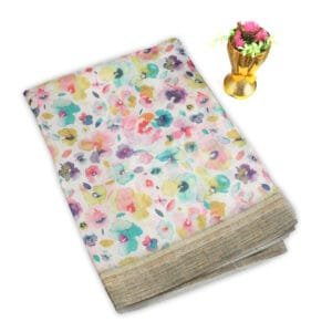 Jute silk saree