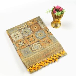 Jute silk saree