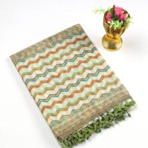Jute silk saree