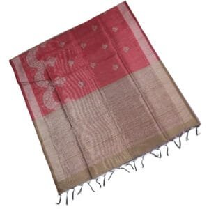 Handloom tussar Printed