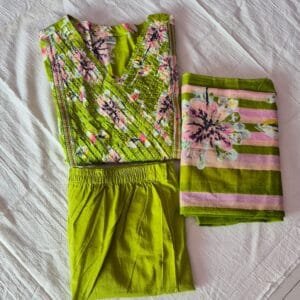 Pure cotton kurti sets V neck