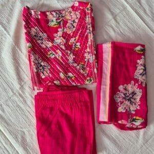 Pure cotton kurti sets V neck