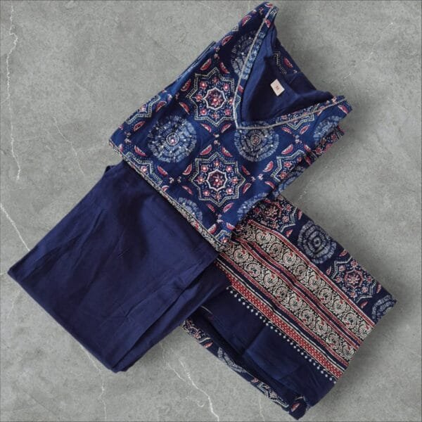 Pure cotton kurti sets V neck