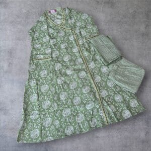 Pure cotton anarkali set