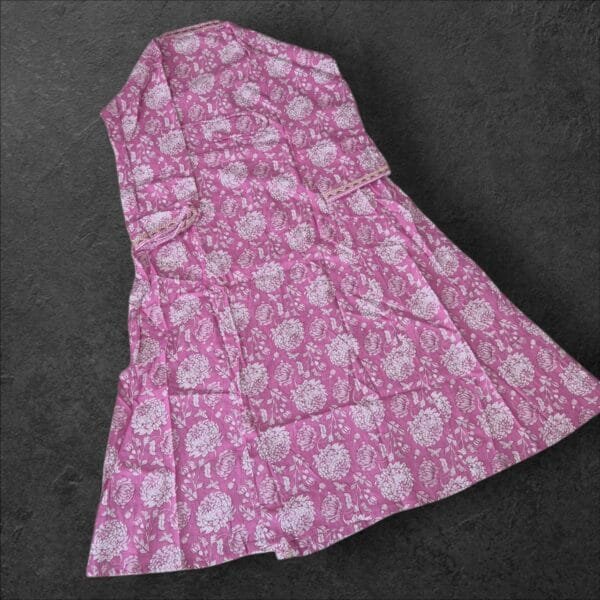 Pure cotton anarkali set - Image 2