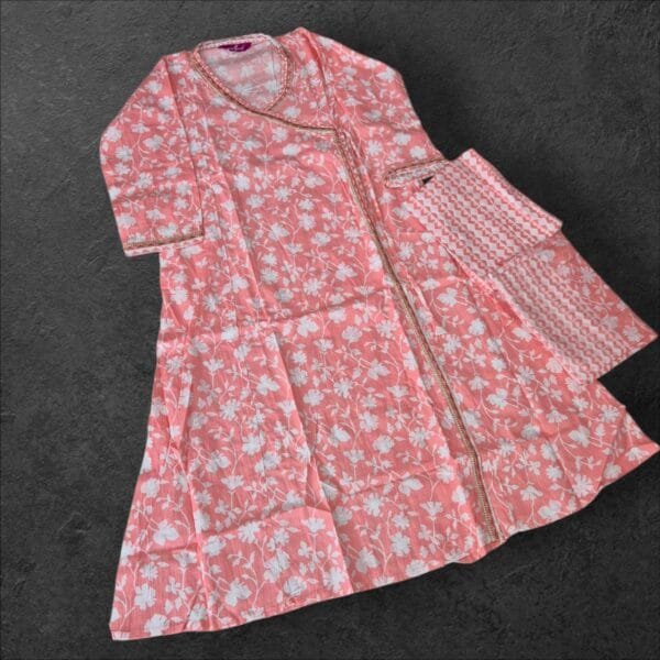 Pure cotton anarkali set