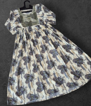 Grey Abstract Pattern Rayon Umbrella Top