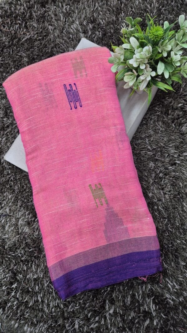 Khadi tissue Saree - Image 2