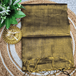 Antique Gold Plain Silk Luxury