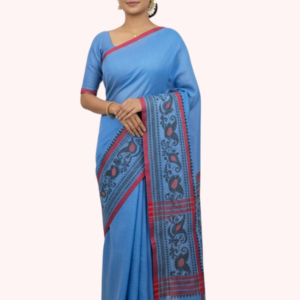 Khadi Saree with Traditional Border Weave