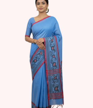Khadi Saree with Traditional Border Weave