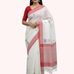 Everyday Khadi Saree with Subtle Handloom Detailing