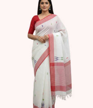 Everyday Khadi Saree with Subtle Handloom Detailing