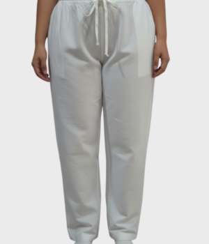 White Plus Size Bottom Wear