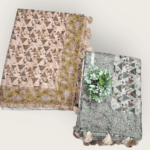 Subtle Floral Pattern and Tasselled Pallu Semi Tussar Saree