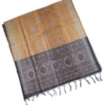 Dual-Tone Brown Tussar Silk Saree