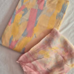 Abstract Pastel Stroke Pure Cotton Chudidhar Material