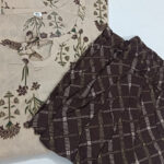 Beige Floral Kurti with Checkered Pants