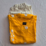 Chic Yellow Embroidered Kurti Set for Women