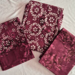 Deep Maroon Ethnic Motif Cotton Chudidhar Material