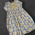 Grey Abstract Pattern Rayon Umbrella Top