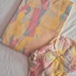 Lavender Floral Collage Pure Cotton Chudidhar Material