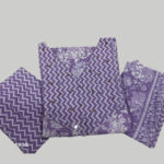 Lavender Floral Kurti Set