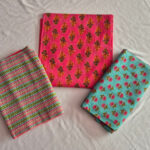 Mint Floral Collage Cotton Chudidhar Material