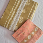 Mustard Gold Bandhani Print Pure Cotton Material