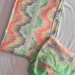 Pastel Zig-Zag Pure Cotton Chudidhar Material