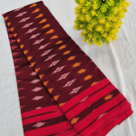 Maroon Pure Handloom Pochampally Ikat Cotton Saree