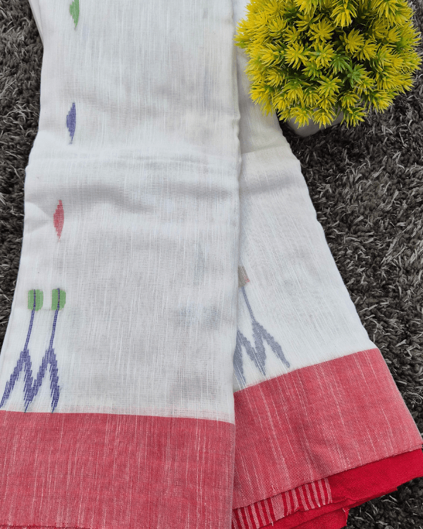 Everyday Khadi Saree with Subtle Handloom Detailing