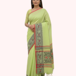 Khadi Saree with Heritage Floral Border Design