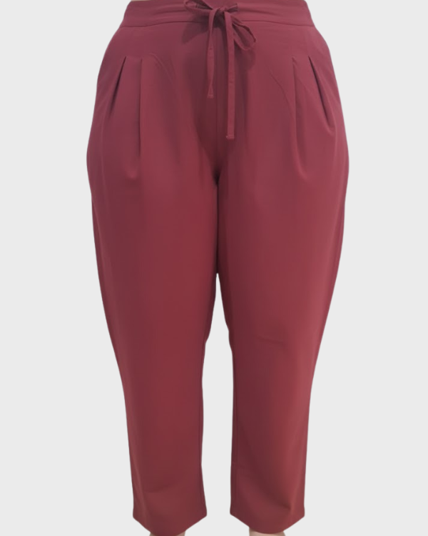 Red Plus Size Bottom Wear