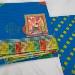 Blue Karishma Cotton Saree with Blouse