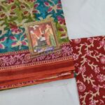 Multicolor Floral Karishma Cotton Saree with Blouse