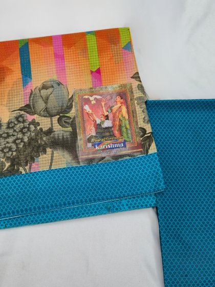 Multicolor Print Karishma Cotton Saree with Blouse