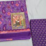 Purple Karishma Cotton Saree with Blouse