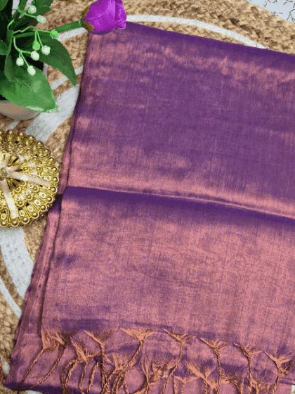 Deep Violet Handloom Silk