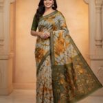 Linen Golden Tissue Saree