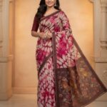 Linen Pink Tissue Saree