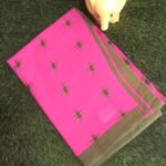 Mul Cotton Saree Pink